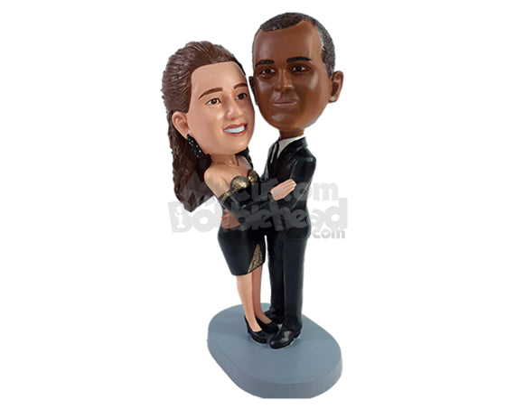 Custom Bobblehead Elegant couple having a nice dance together wearing nice fance clothe - Wedding & Couples Couple Personalized Bobblehead & Action Figure Custom Bobblehead Elegant couple having a nice dance together wearing nice fance clothe - Wedding & Couples Couple Personalized Bobblehead & Action Figure